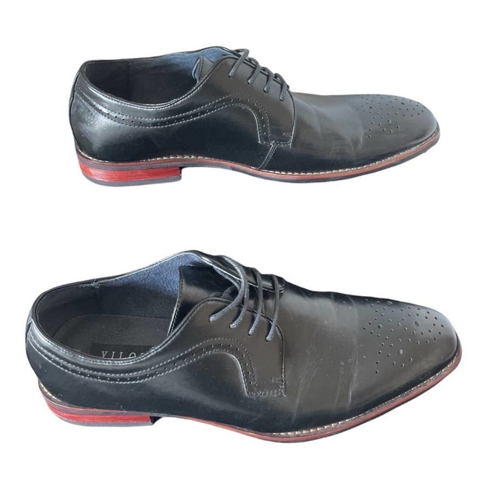 Yilote‎ Oxford Men Shoes Lace-up Black Size 10